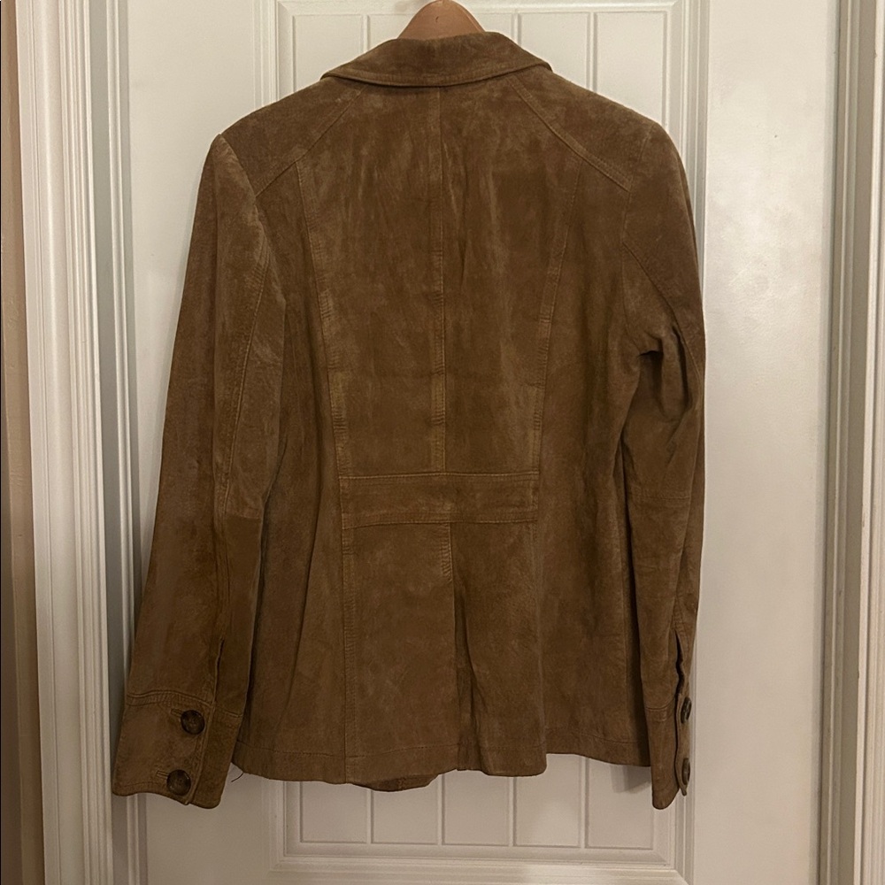INC International Concepts M Brown/tan Suede Vintage Jacket - Picture 4 of 6